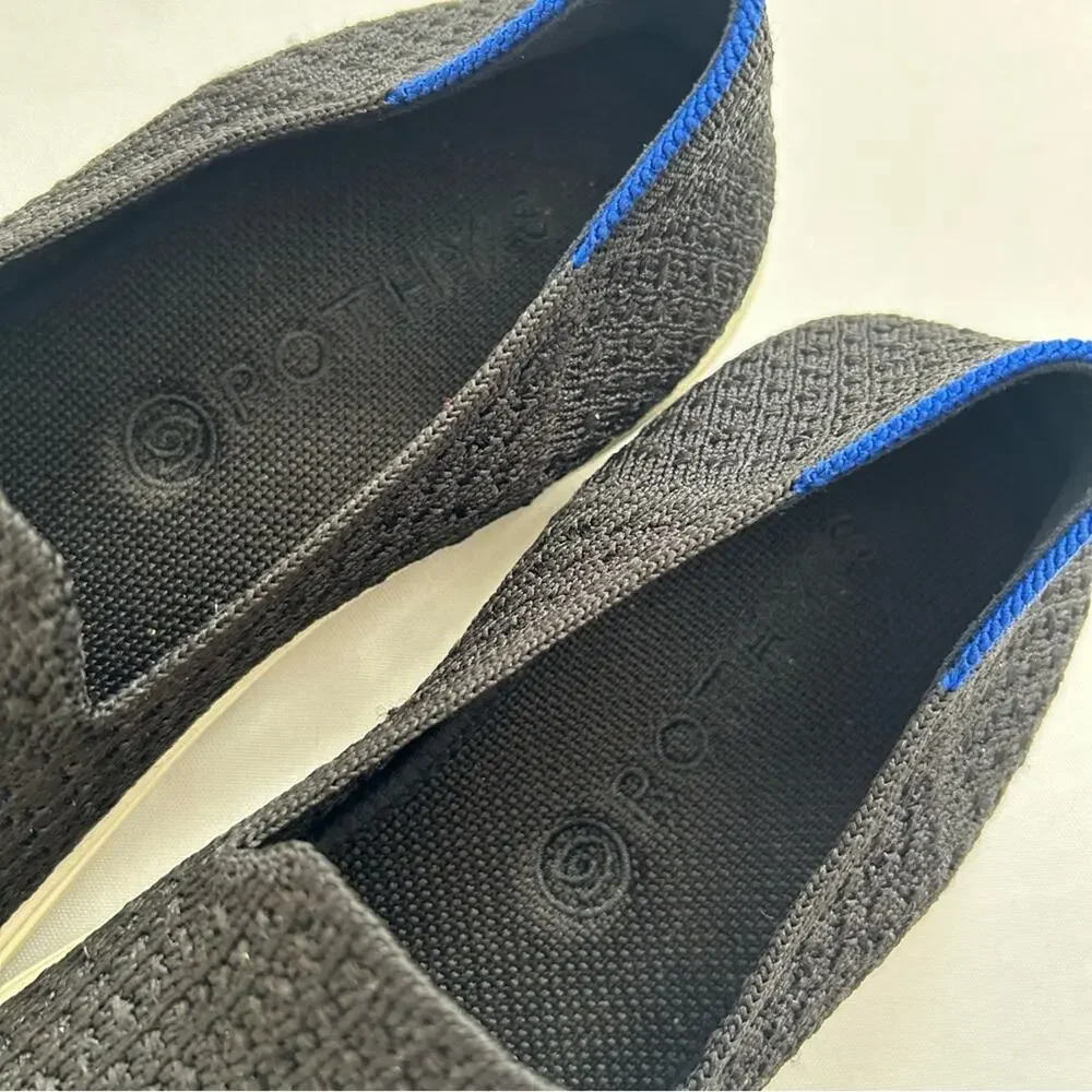 Rothy's The Original Slip On Sneakers Black Size 8
